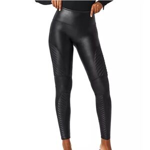 Spanx Moto faux leather leggings